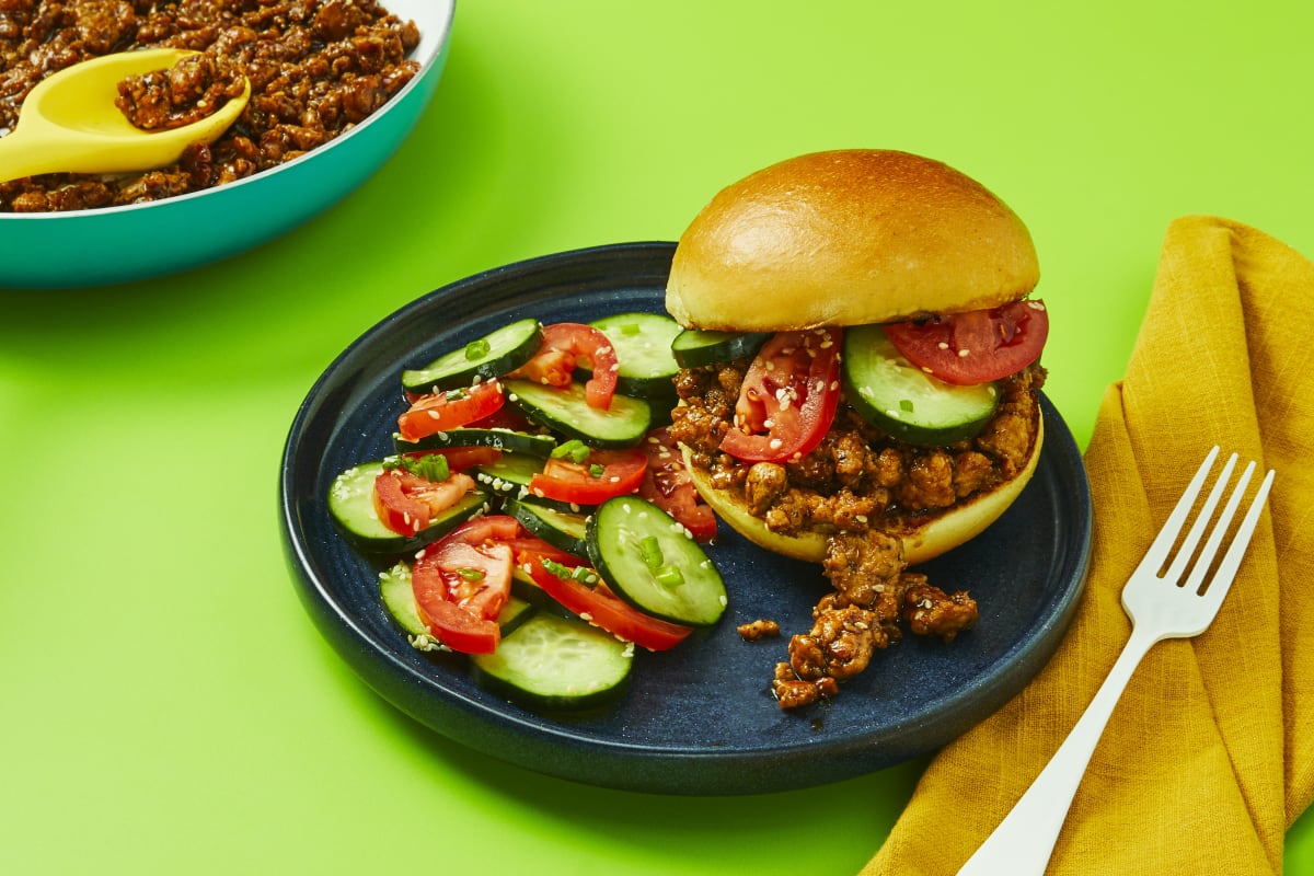 One-Pan Sesame Beef Sloppy Joes