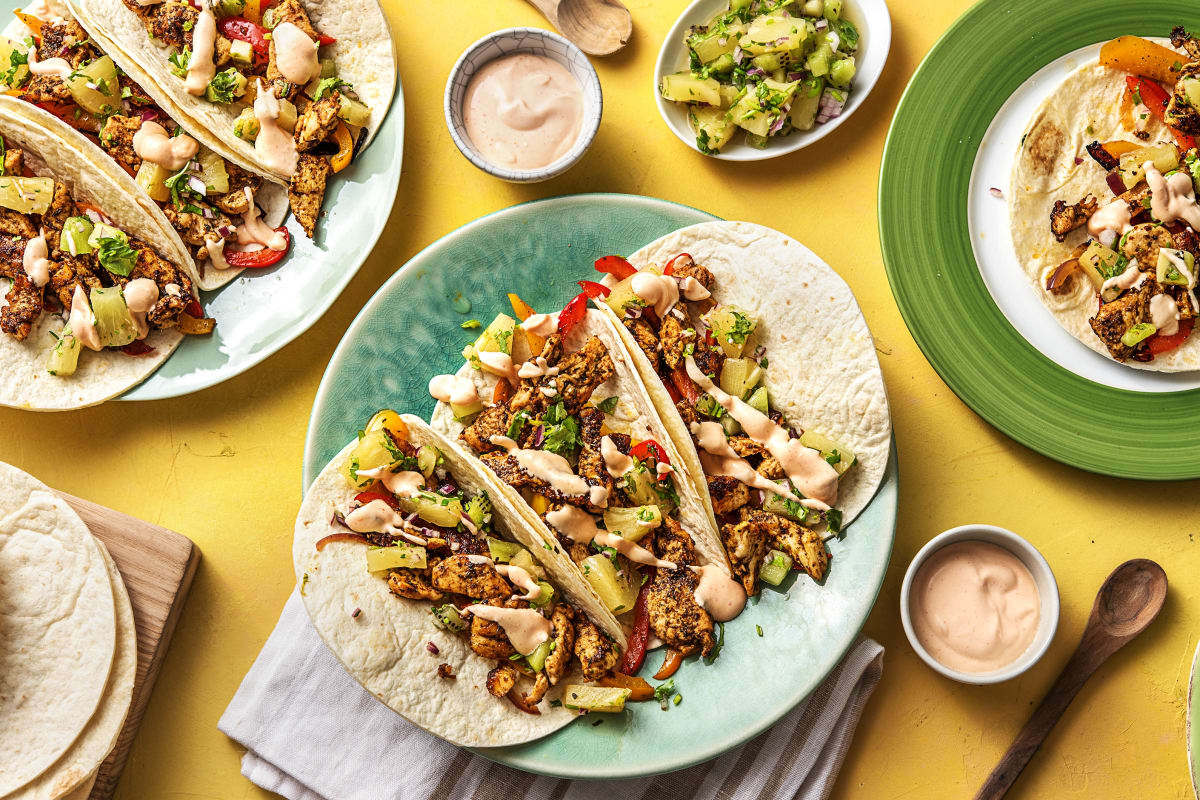 One-Pan Chicken Tacos Recipe | HelloFresh