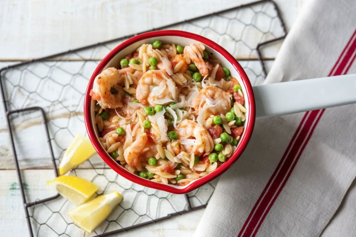 One-Pot Shrimp and Orzo