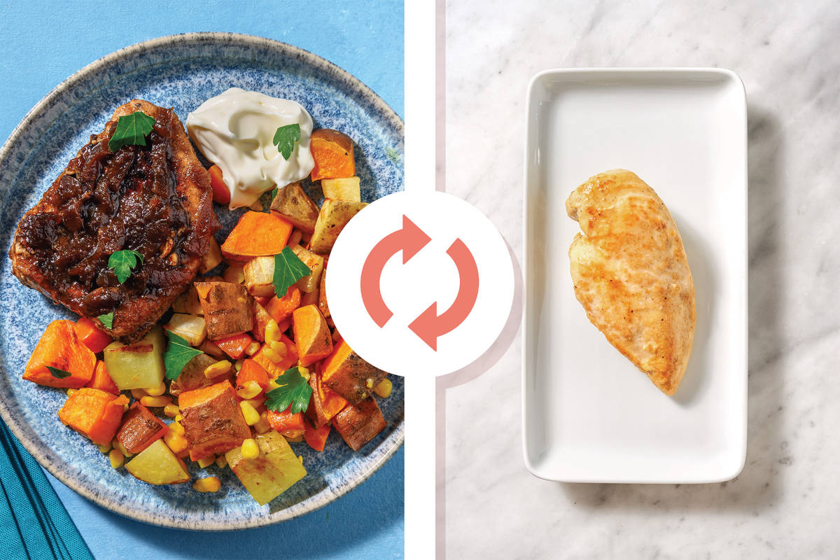 TexMex Chicken & Onion Chutney Glaze Recipe HelloFresh