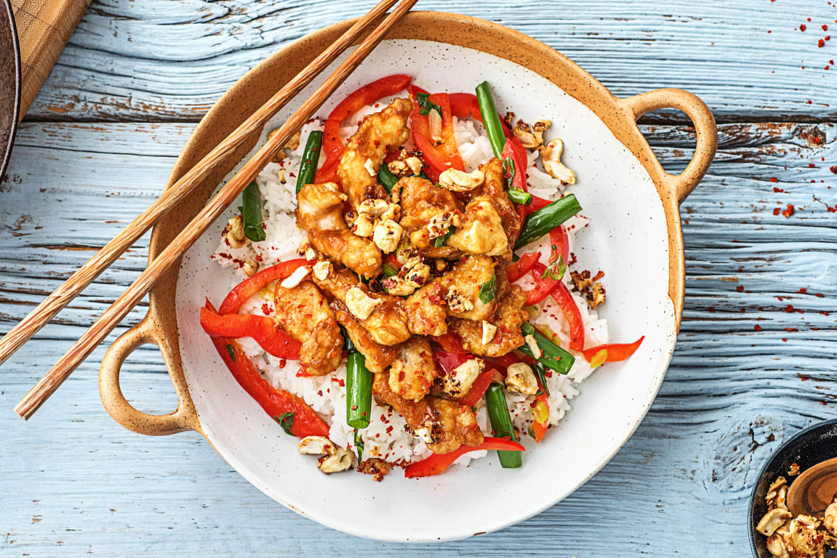 Orange and Cashew Chicken Stir-Fry