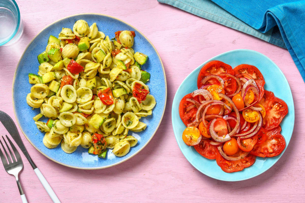 Orecchiette met een zelfgemaakte vegan pesto