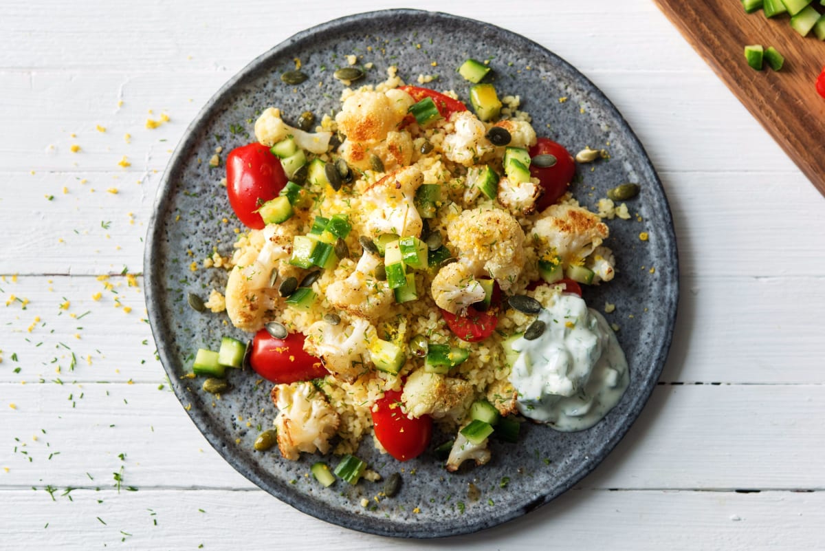 Oven-Roasted Mediterranean Cauliflower