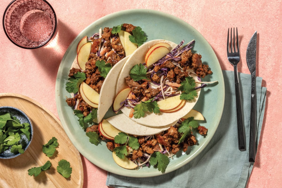 Quick Oyster & Ginger Beef Tacos