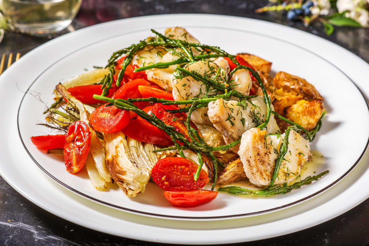 Pan-Fried Monkfish with Roasted Fennel