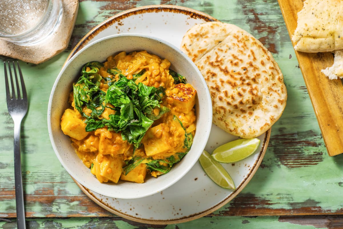 Paneer and Coconut Dal