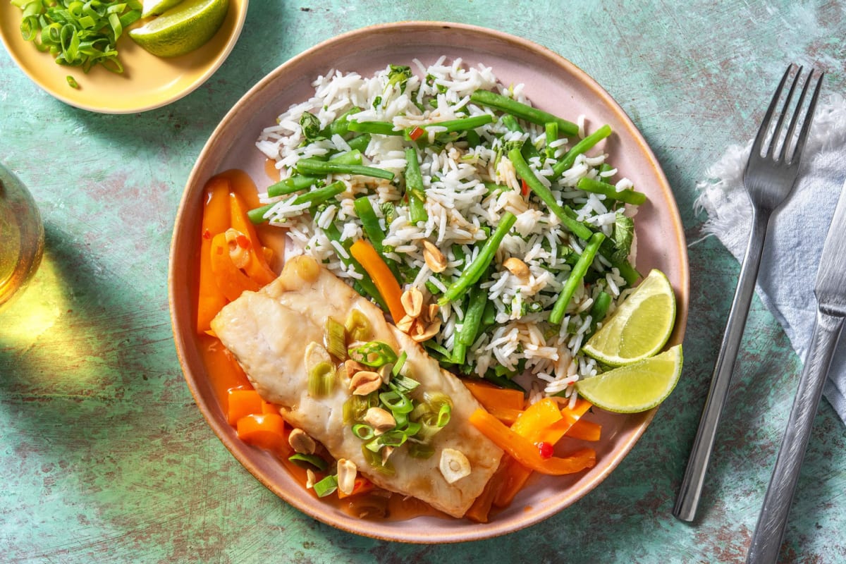 Oosters vispakketje met heekfilet