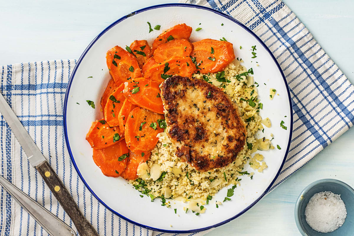 Parmesan and Rosemary Crusted-Pork Chops