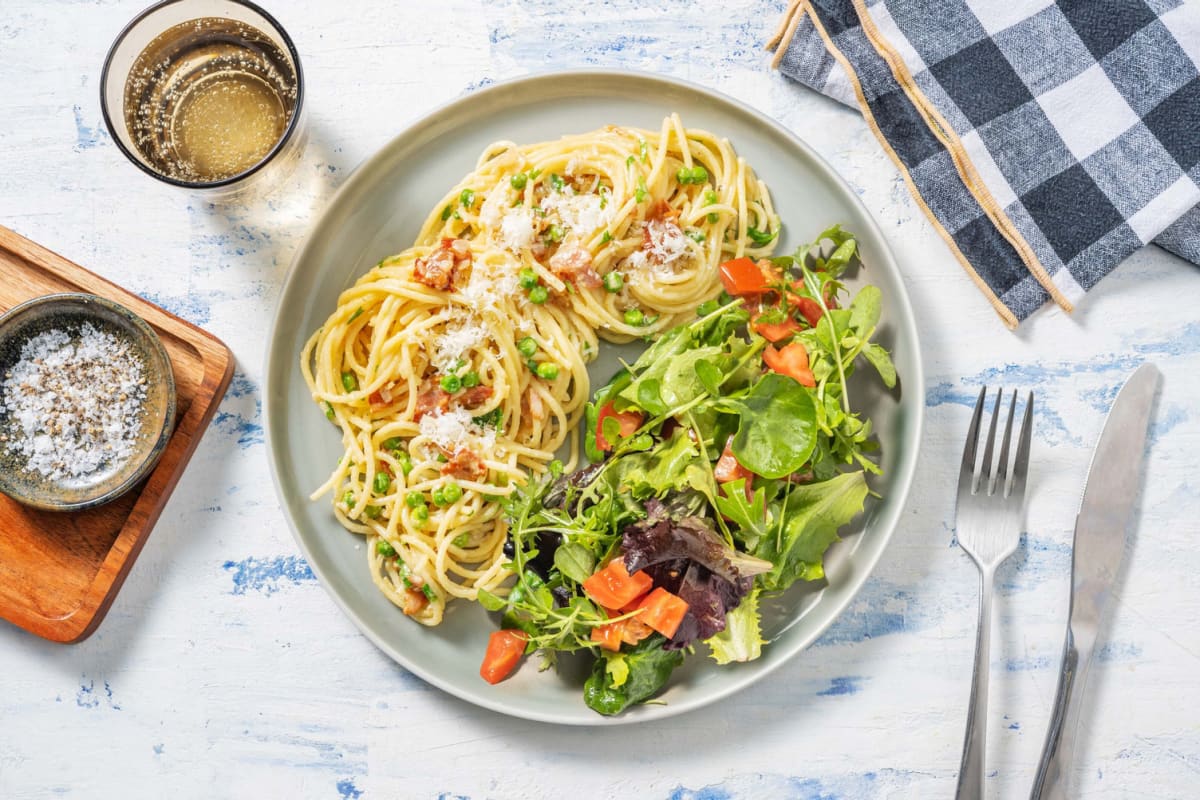 Chicken and Bacon Alfredo Pasta