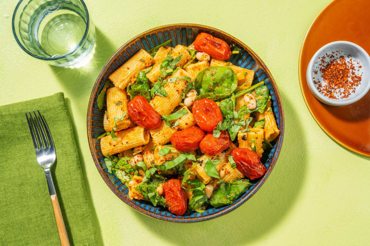 Tuscan-Inspired Bean Pasta