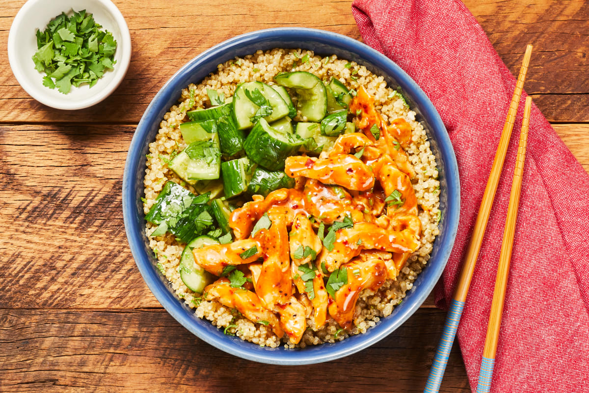 Peanut Chicken Bowls