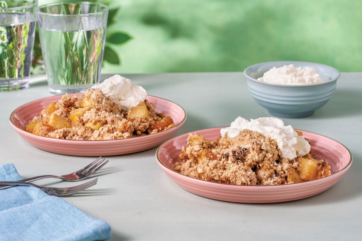 Pear & Chocolate Chip Crumble