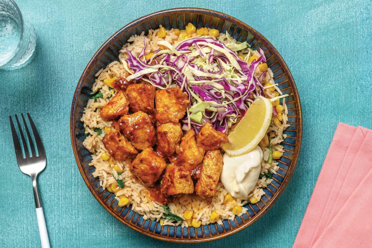 Easy Peri Peri Chicken & Slaw Bowl