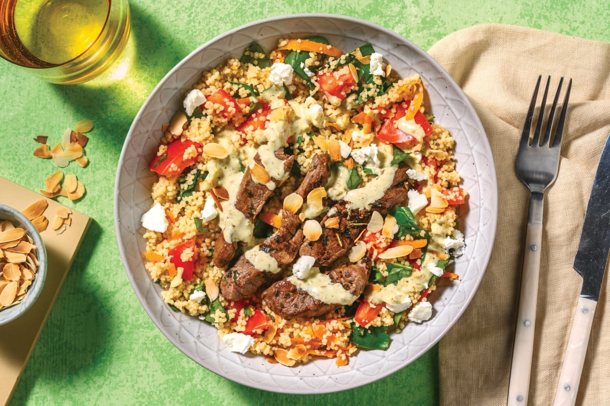 Herby Beef & Wholemeal Veggie Couscous Recipe | HelloFresh