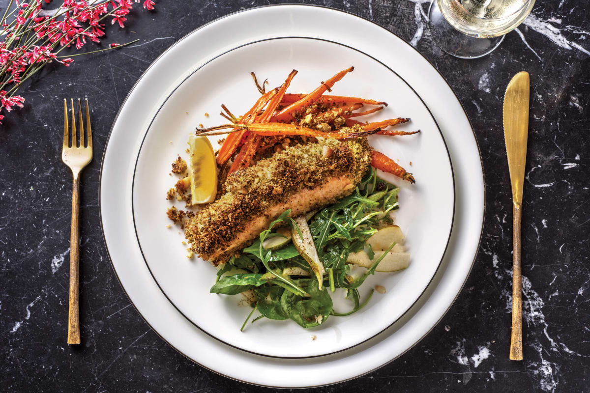 Pesto & Pistachio-Crusted Trout Recipe | HelloFresh