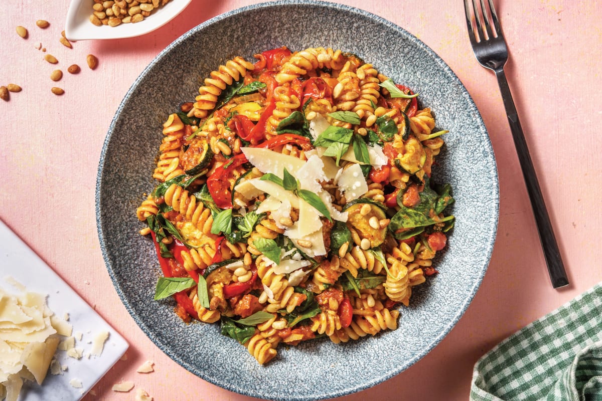 Roasted Vegetable & Pesto Fusilli