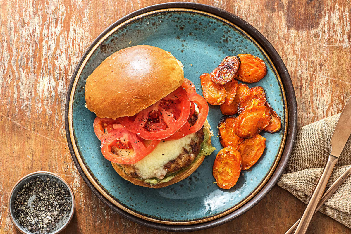 Pesto Turkey Burgers