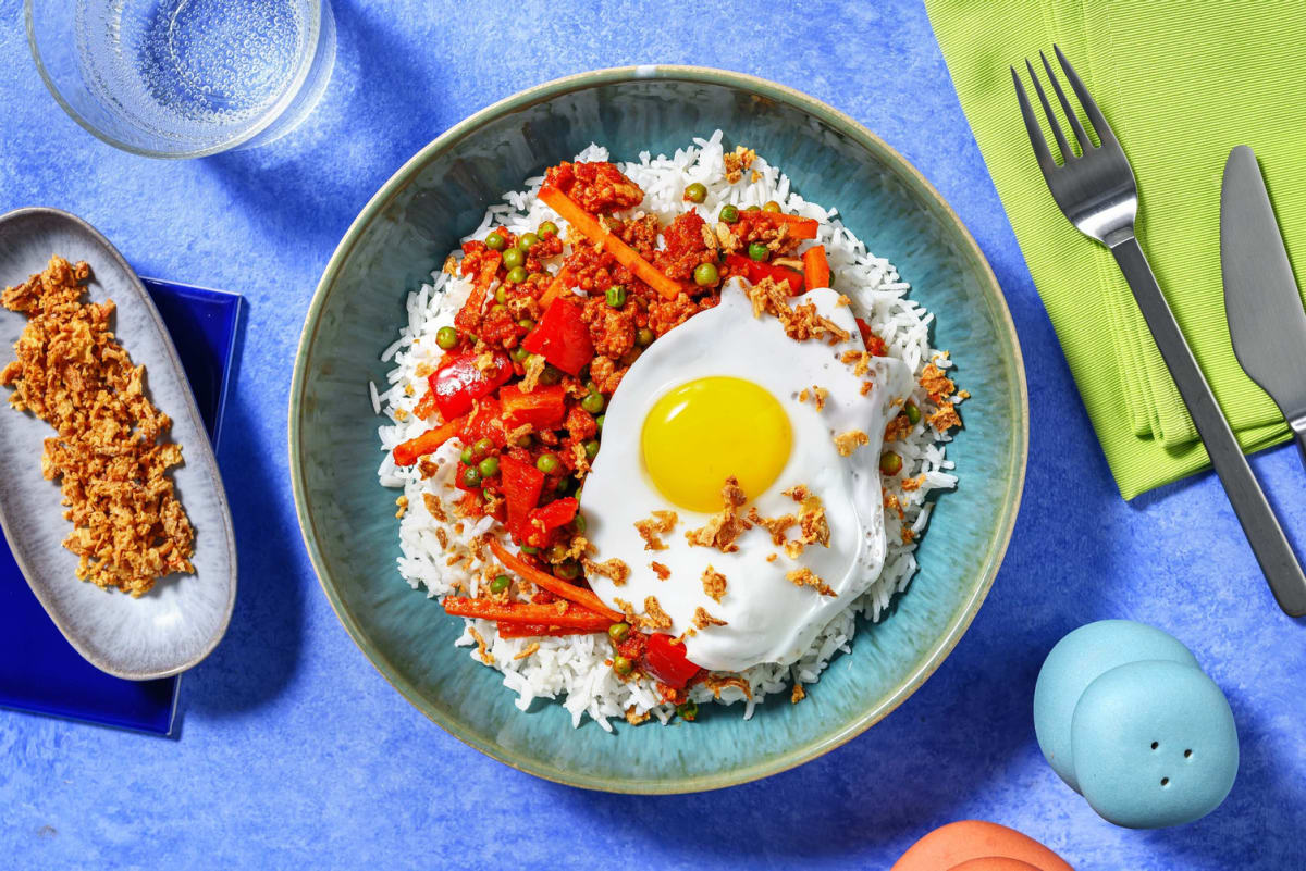 Filipino-Inspired Tofu Rice Bowls