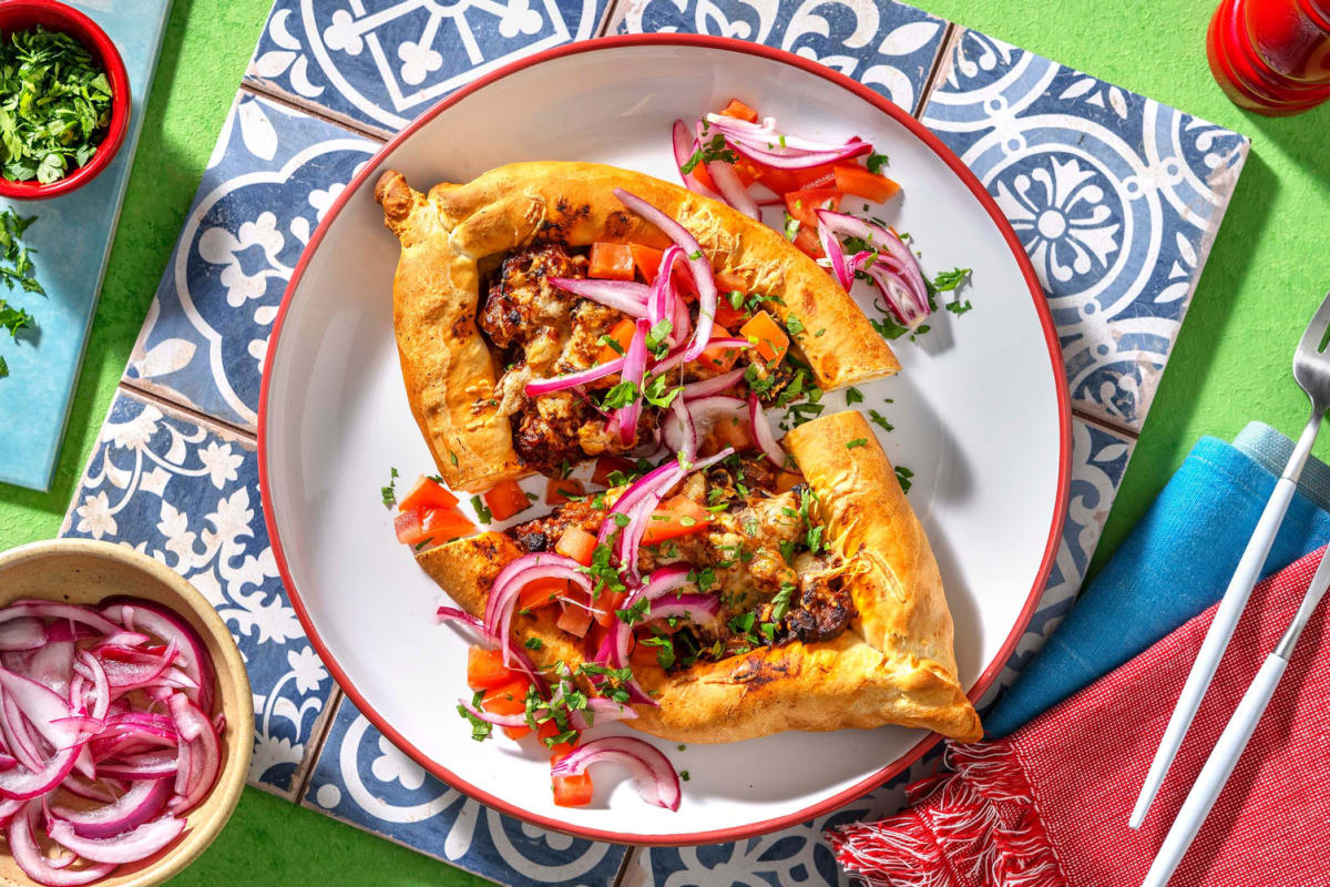 Pide turc à la merguez de bœuf