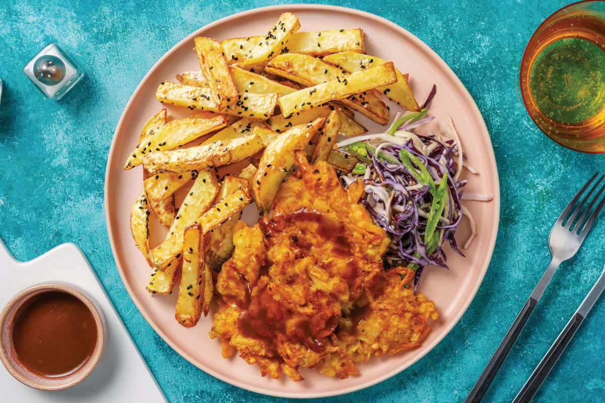 Plant-Based Carrot & Bamboo Shoot Fritters