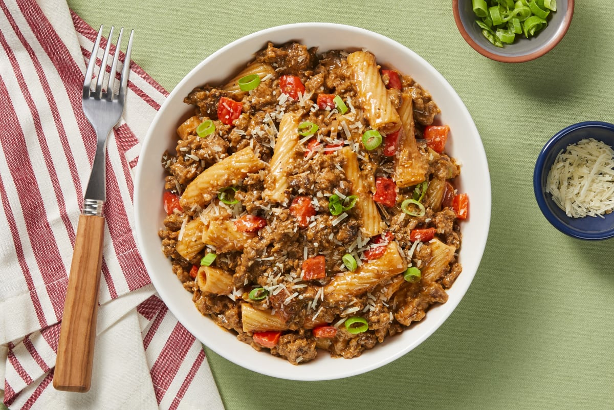 Plant-Based Protein Rigatoni Alla Rossa