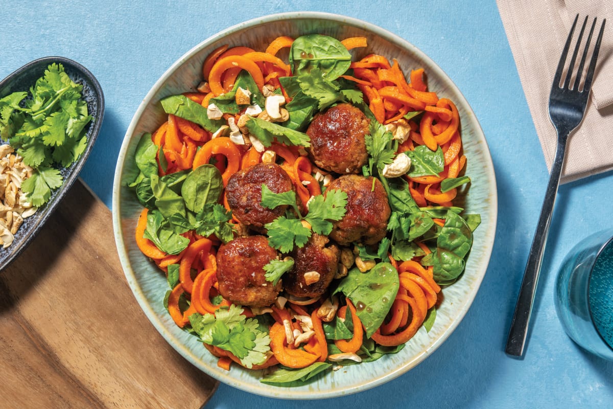 Easy Cherry-Glazed Beef & Pork Meatballs