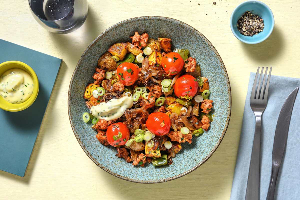 Smoky Plant-Based Protein Shred Hash