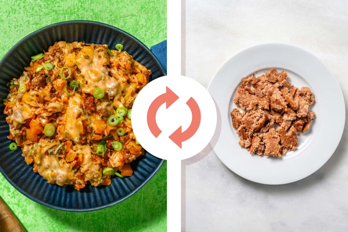 Tex-Mex Style Beyond Meat® Skillet Rice