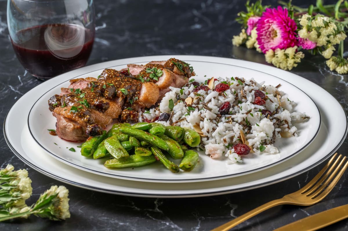 Cranberry-Ginger Duck Breast