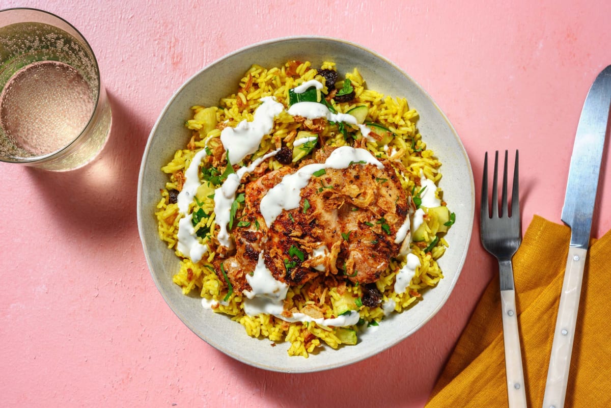 Persian-Inspired Chicken Breast and Jeweled Rice