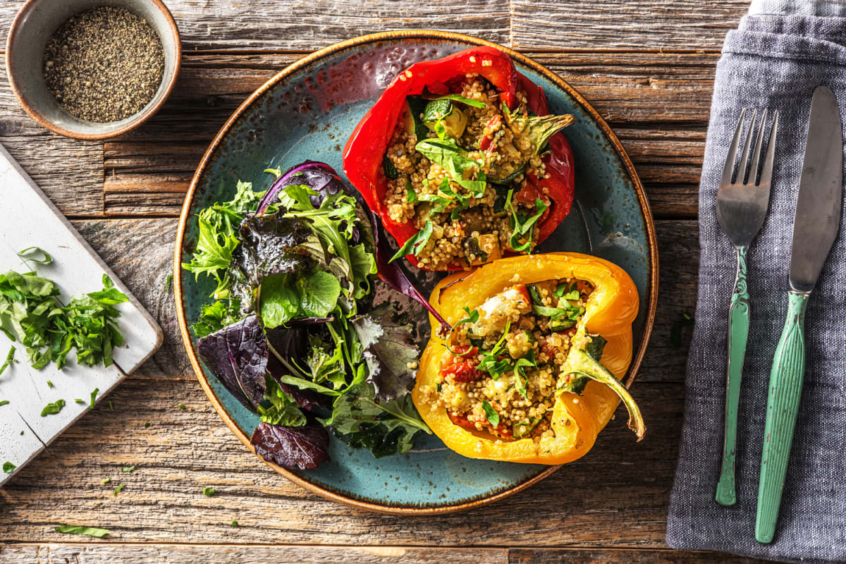 Veggie Quinoa-Stuffed Peppers