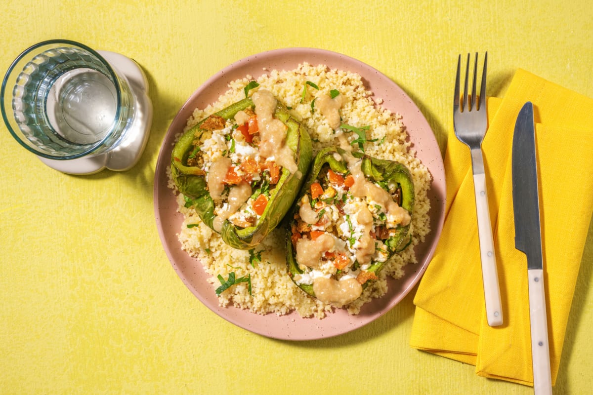 Falafel Stuffed Peppers