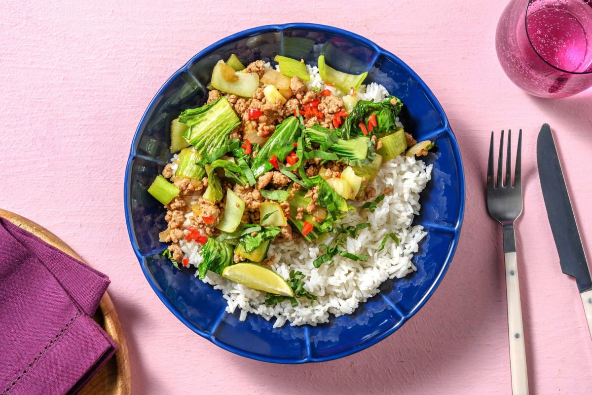 Porc sauté à la thaïlandaise