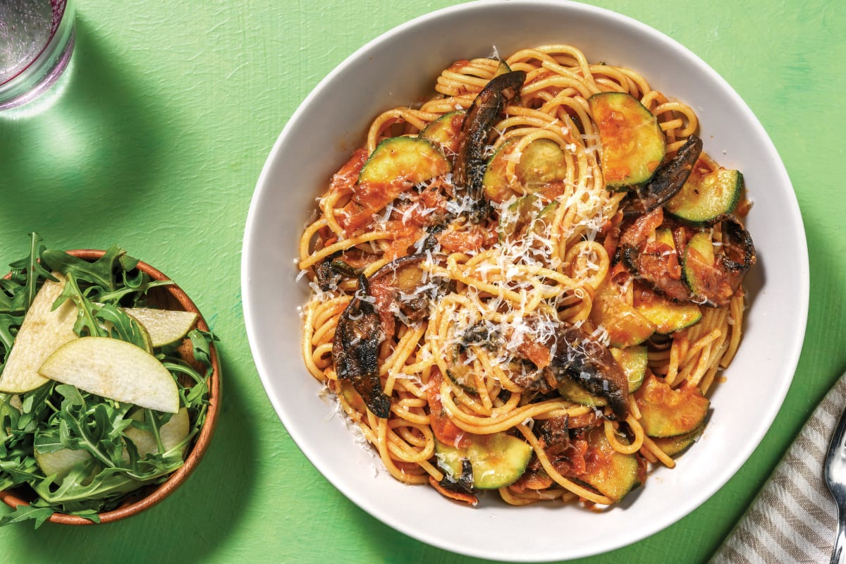 Mushroom Spaghetti Bolognese