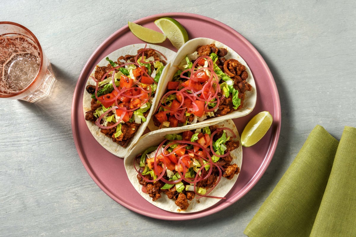 Pork and Black Bean Tacos