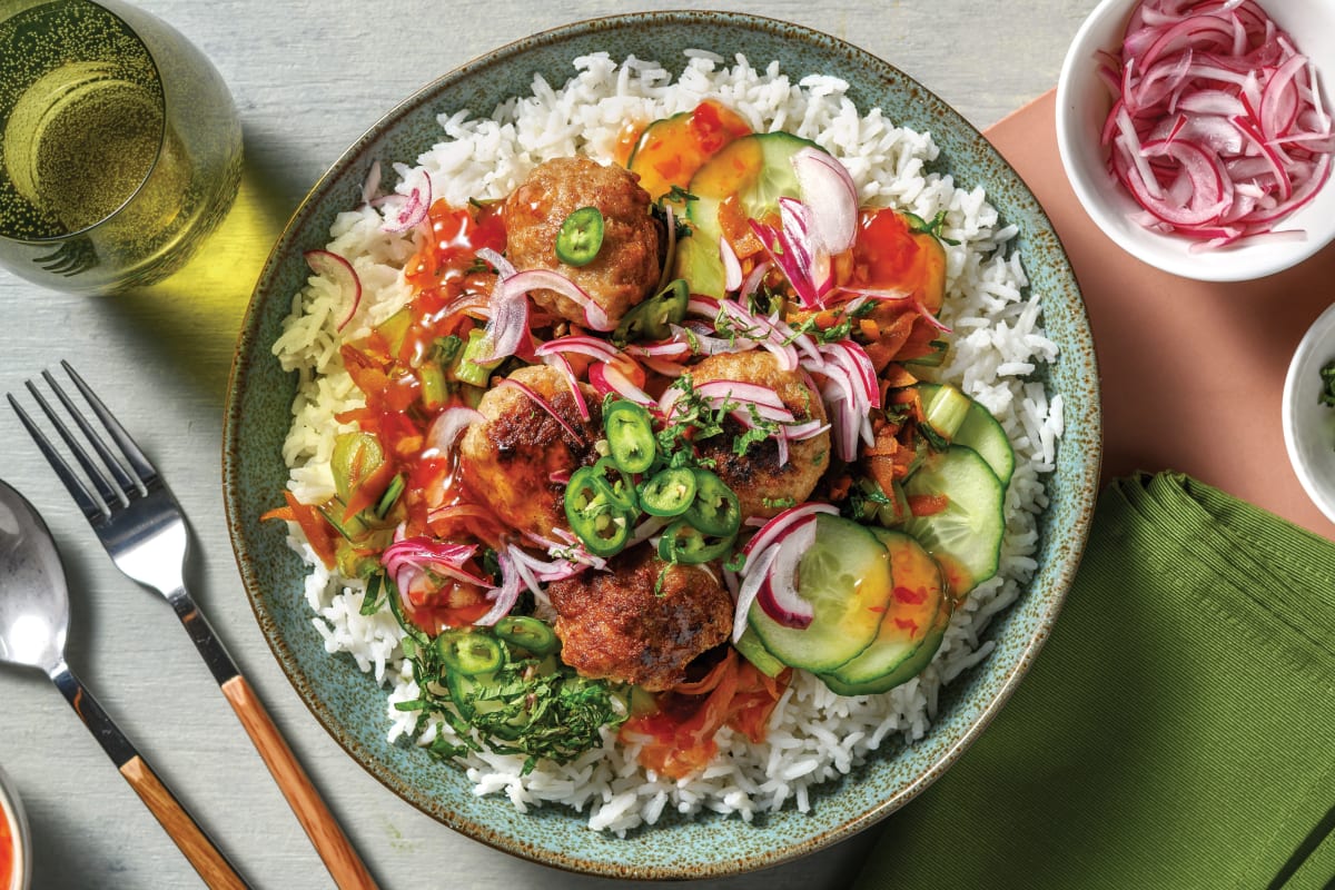 Pork Bun Cha Rice Bowl