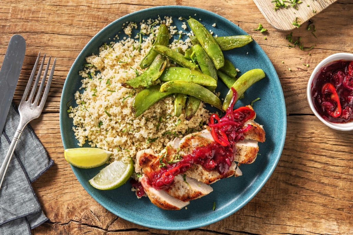 Pork Chops with Spicy Cherry Sauce