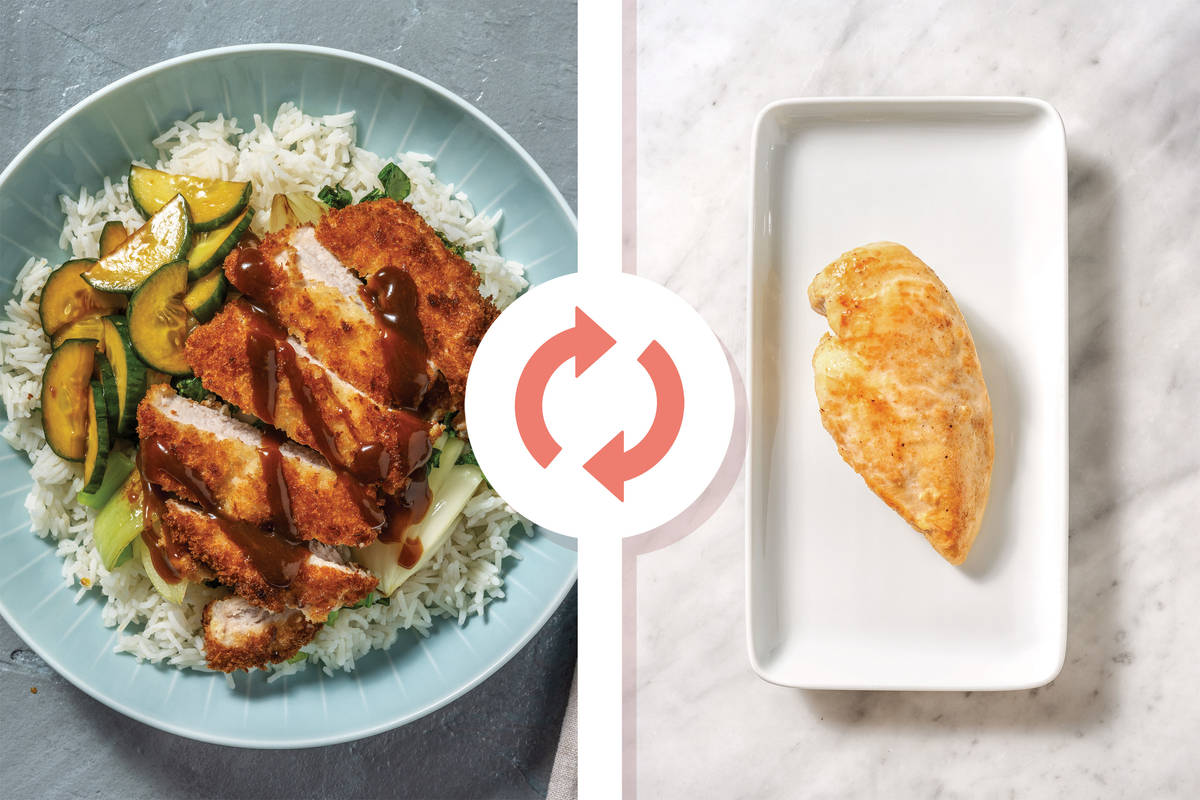 Chicken Katsu & Garlic Rice Recipe HelloFresh