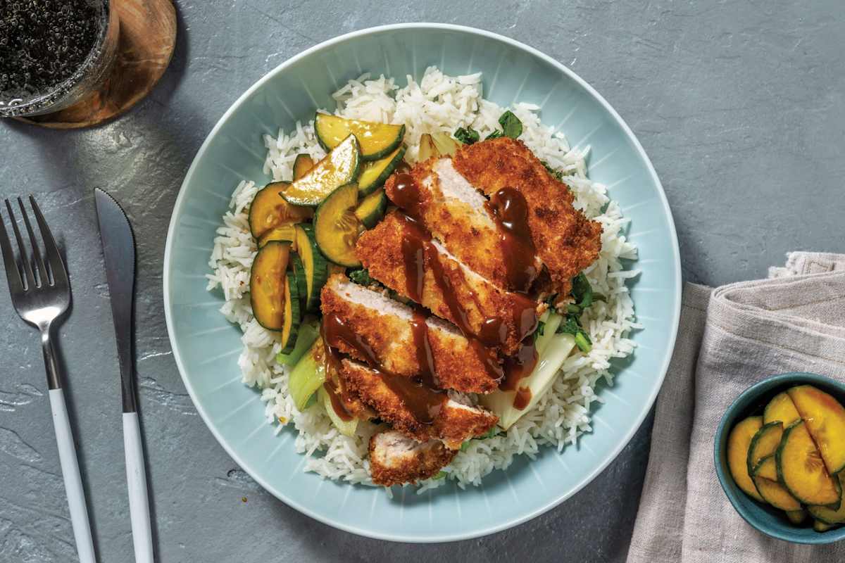 Pork Katsu & Garlic Rice