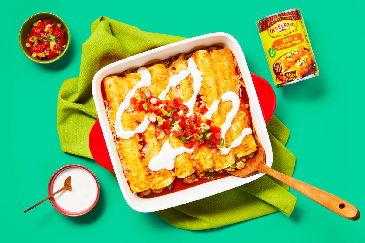 Pork & Poblano Enchiladas Recipe HelloFresh