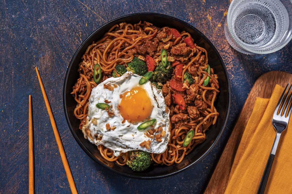 Double Pork & Veggie Mie Goreng