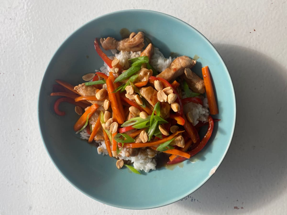 Chinese pork stir-fry