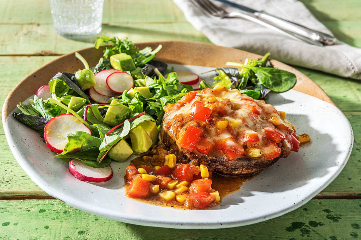 Enchilada Stuffed Portobello Mushroom