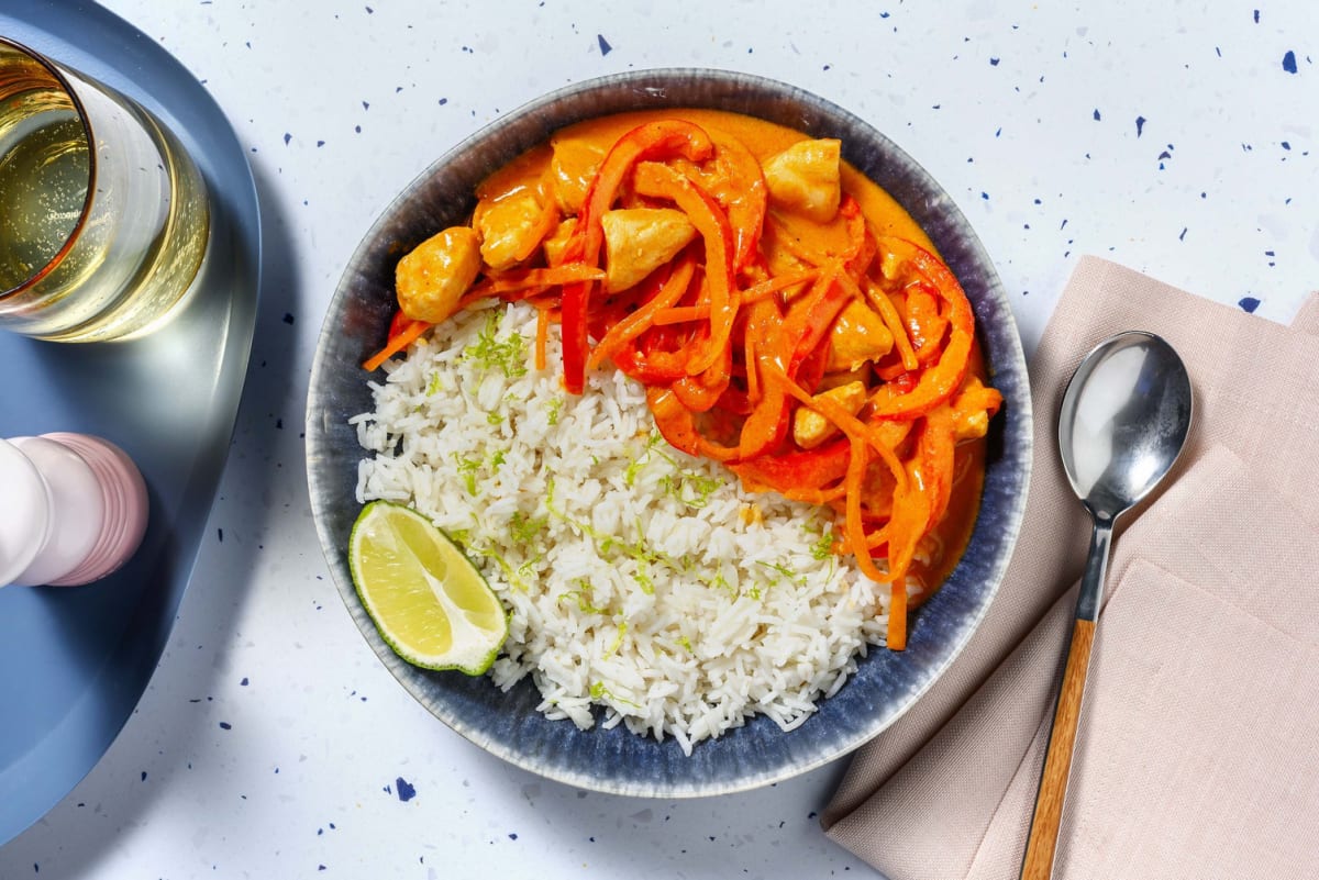 Poulet à la citronnelle et à la noix de coco