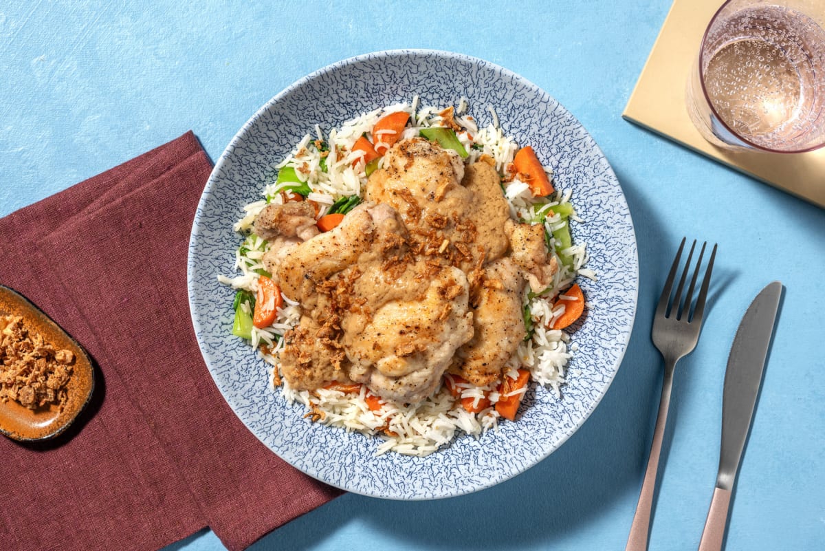 Adobo-Inspired Coconut Chicken