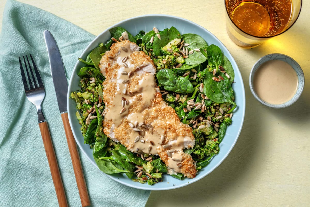 Poulet arrosé de tahini faible en glucides