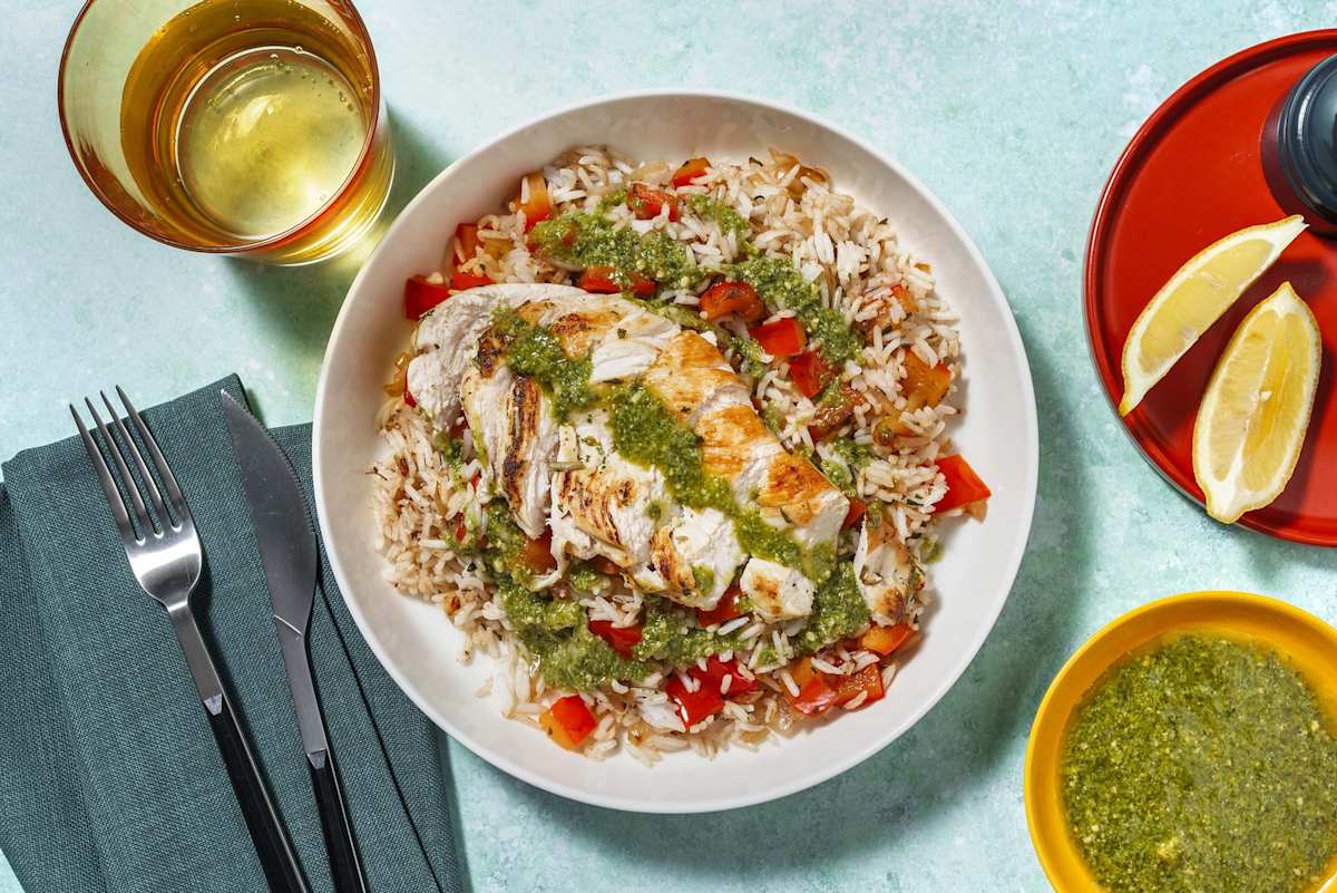 Lemon-Pesto Organic Chicken Breasts