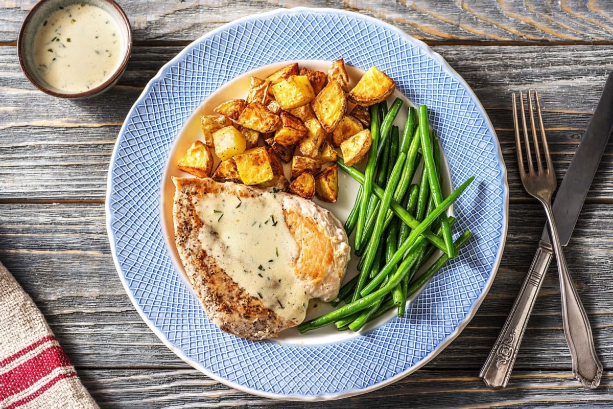 Poulet crémeux à l’estragon