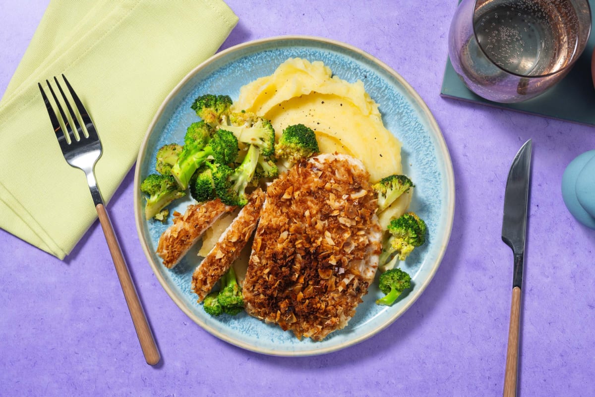 Poulet en croûte d’amandes