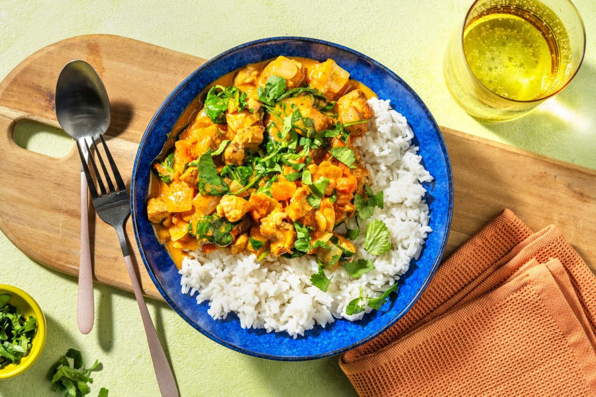 Chicken Breast and Spinach Curry